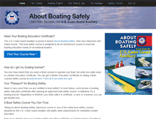Tablet Screenshot of aboutboatingsafely.com